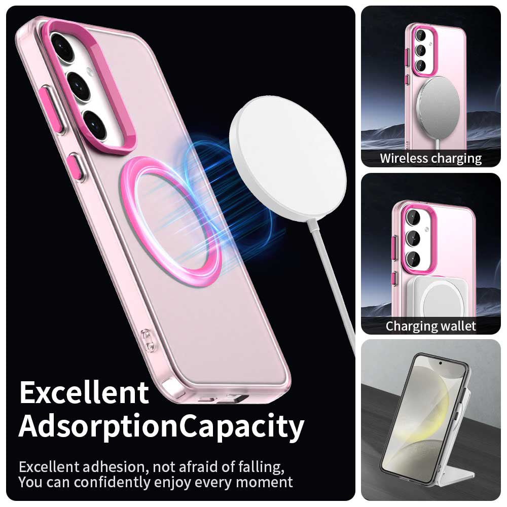 MagSafe Case for Samsung Galaxy S23 FE S711, Techsuit, CandyCase, Pink