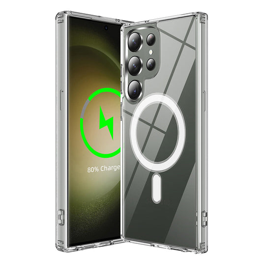 MagSafe Case for Samsung Galaxy S23 Ultra S918, Techsuit, Pro, Transparent