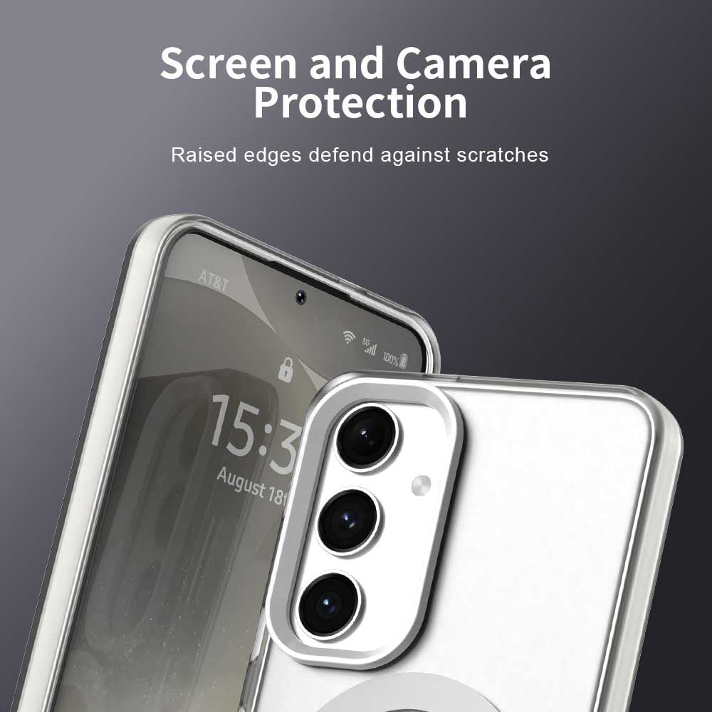 MagSafe Case for Samsung Galaxy S24 FE S721, Techsuit, CandyCase, White