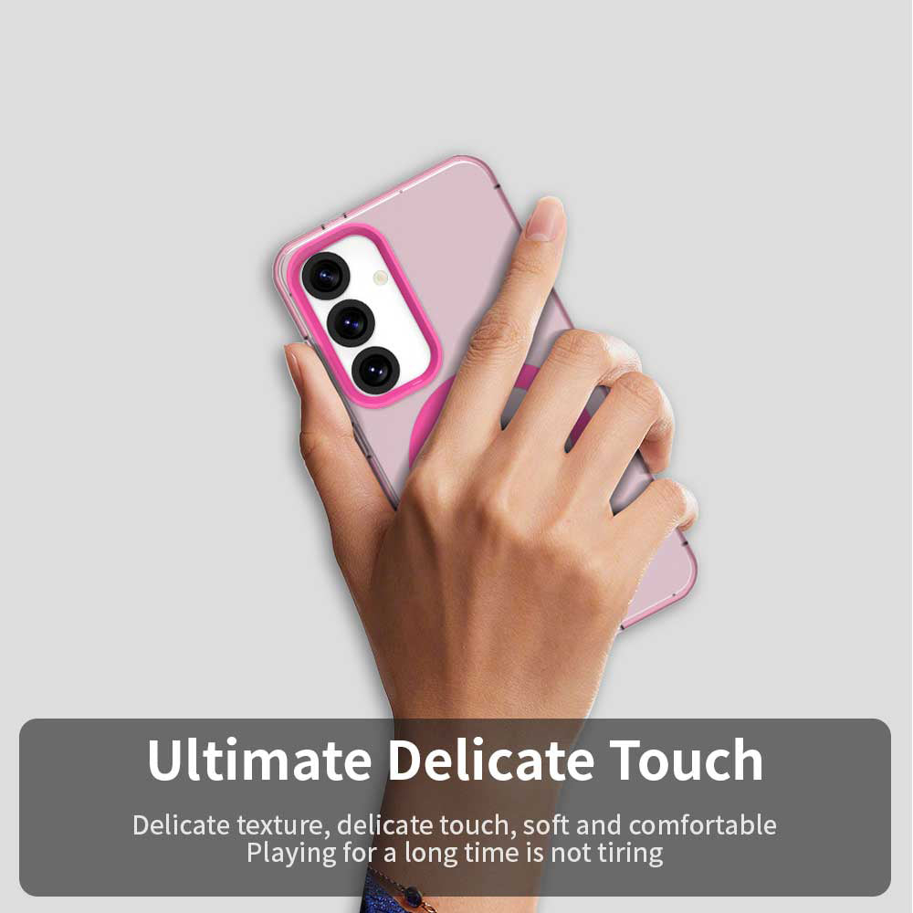 MagSafe Case for Samsung Galaxy S24 FE S721, Techsuit, CandyCase, Pink