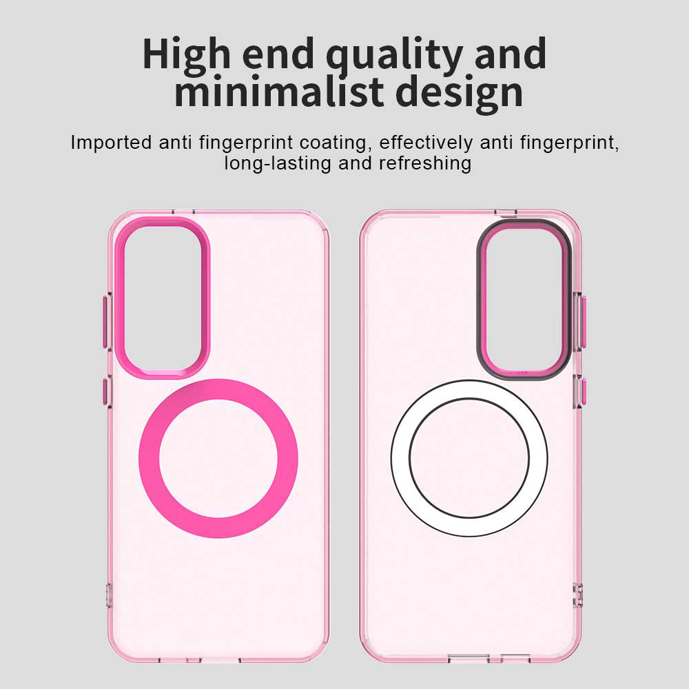 MagSafe Case for Samsung Galaxy S24 FE S721, Techsuit, CandyCase, Pink