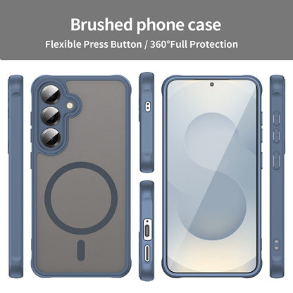 MagSafe Case for Samsung Galaxy S24+ S926, Techsuit, HaloFrost II, Navy Blue
