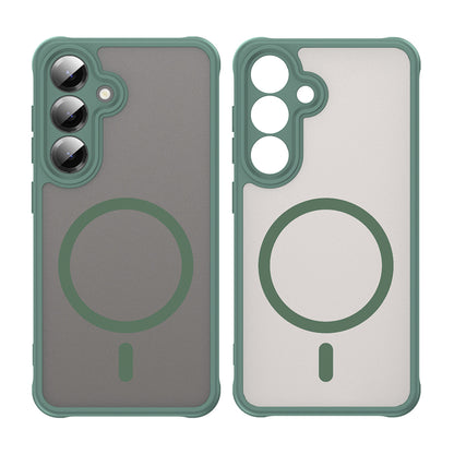 MagSafe Case for Samsung Galaxy S24+ S926, Techsuit, HaloFrost II, Green