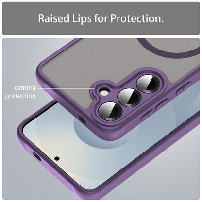 MagSafe Case for Samsung Galaxy S24 S921, Techsuit, HaloFrost II, Purple