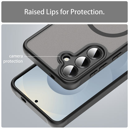 MagSafe Case for Samsung Galaxy S24 S921, Techsuit, HaloFrost II, Black