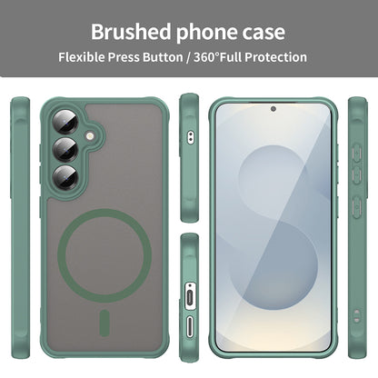 MagSafe Case for Samsung Galaxy S24 S921, Techsuit, HaloFrost II, Green