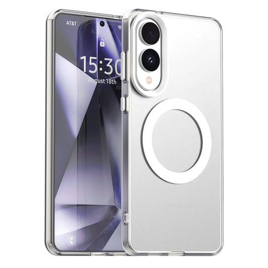 MagSafe Case for Samsung Galaxy S25 Edge S937, Techsuit, CandyCase, White