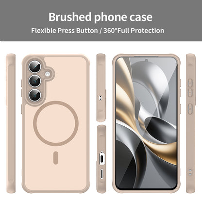 MagSafe Case for Samsung Galaxy S25 FE, Techsuit, HaloFrost II, Gold