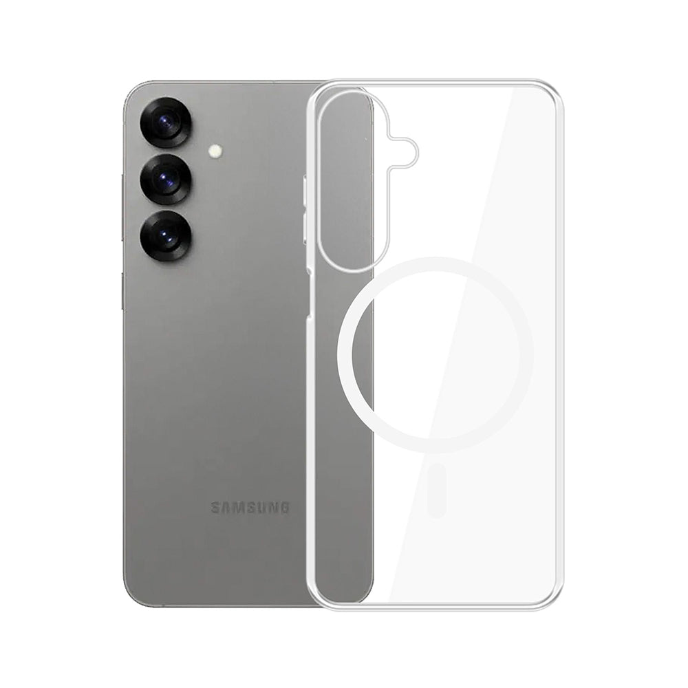 MagSafe Case for Samsung Galaxy S25 S931, 3MK, Clear MagCase, Transparent