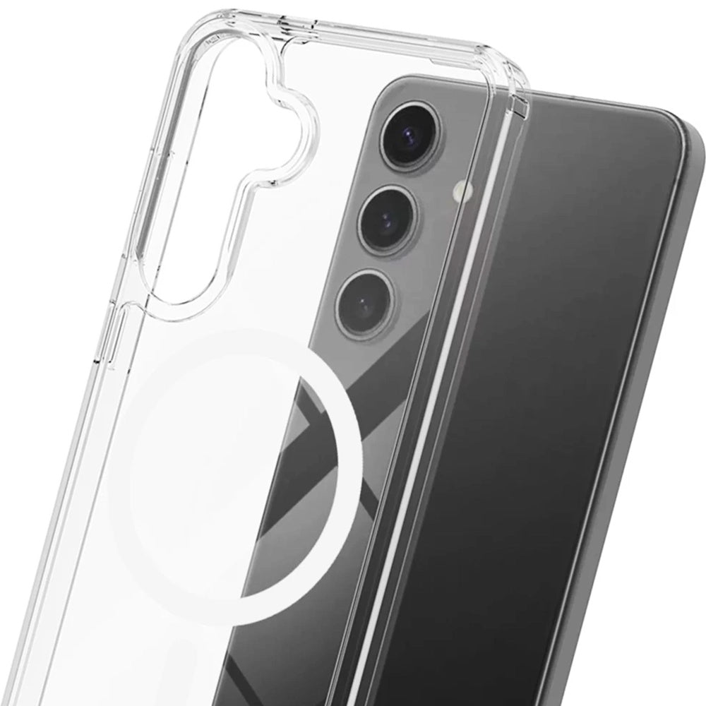 MagSafe Case for Samsung Galaxy S25 S931 / S24 S921, 3MK, Armor MagCase, Transparent