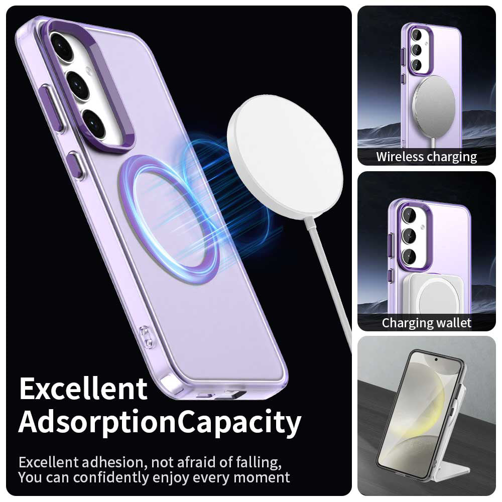 MagSafe Case for Samsung Galaxy S25 S931 / S24 S921, Techsuit, CandyCase, Purple