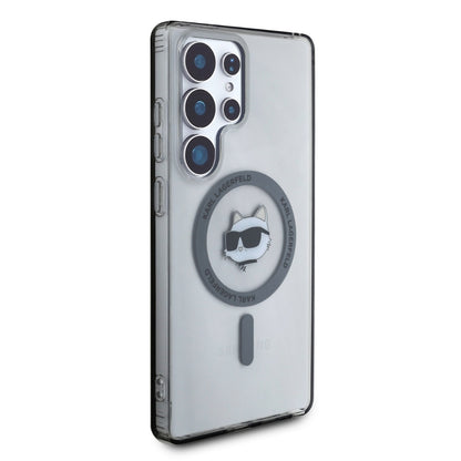 MagSafe Case for Samsung Galaxy S25 Ultra S938, Karl Lagerfeld, IML Choupette's Head, Black