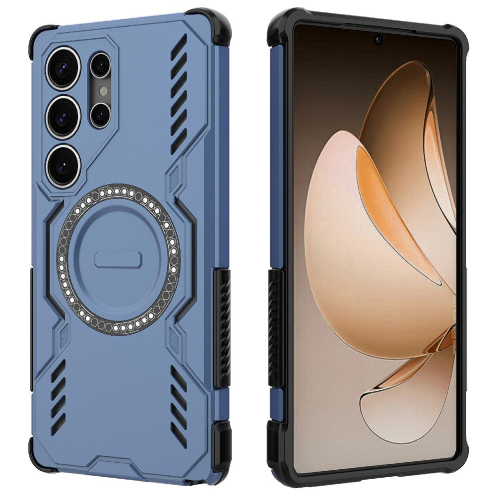 MagSafe Case for Samsung Galaxy S25 Ultra S938, Techsuit, ArmorMag, Blue