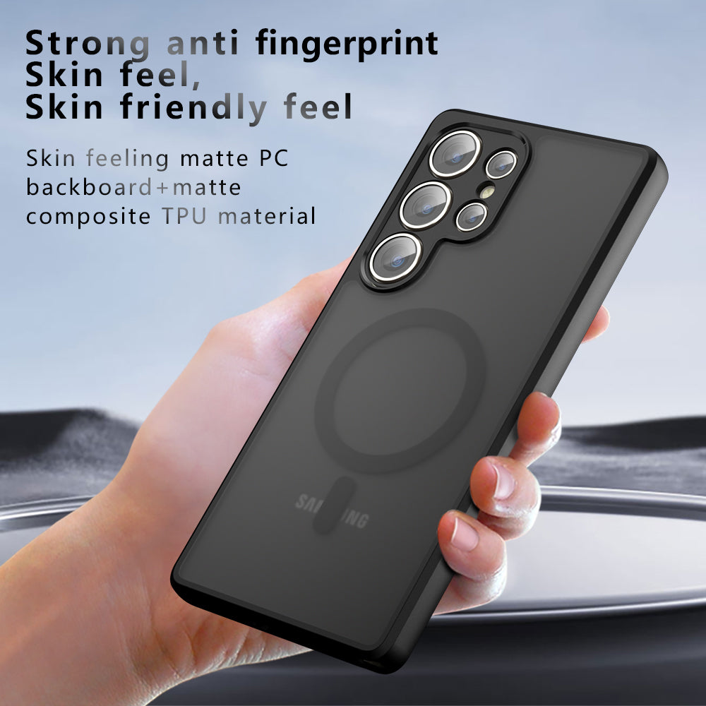 MagSafe Case for Samsung Galaxy S25 Ultra S938, Techsuit, PureFrost, Satin Black