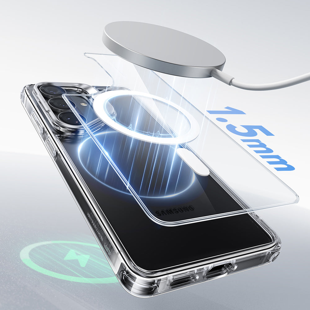 MagSafe Case for Samsung Galaxy S26, ESR, Classic Hybrid Kickstand, Transparent