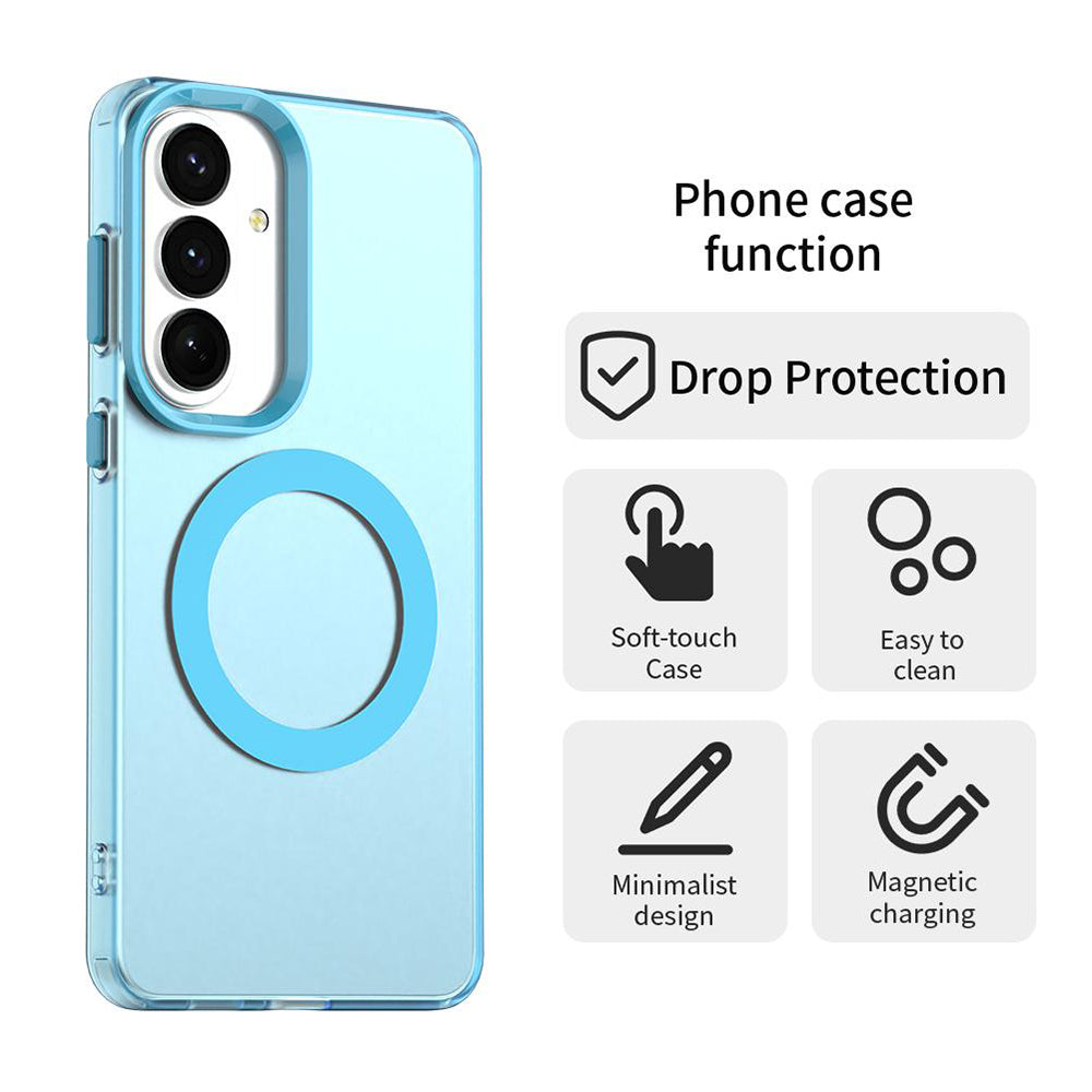 MagSafe Case for Samsung Galaxy S26 FE S741, Techsuit, CandyCase, Blue