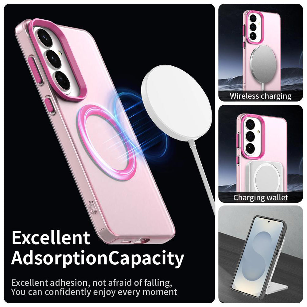 MagSafe Case for Samsung Galaxy S26 FE S741, Techsuit, CandyCase, Pink