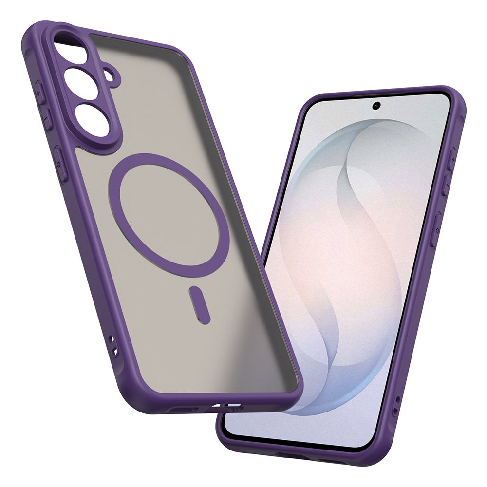 MagSafe Case for Samsung Galaxy S26 FE S741, Techsuit, HaloFrost II, Purple