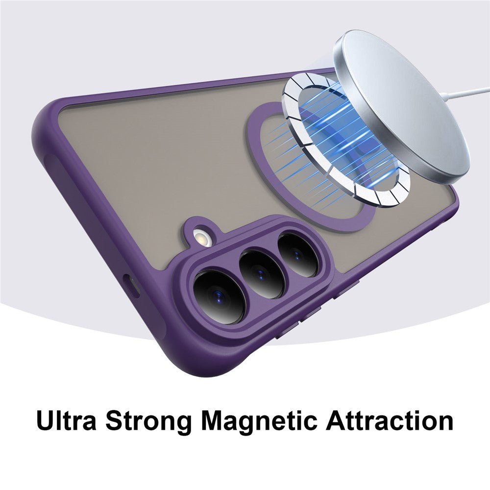 MagSafe Case for Samsung Galaxy S26 FE S741, Techsuit, HaloFrost II, Purple