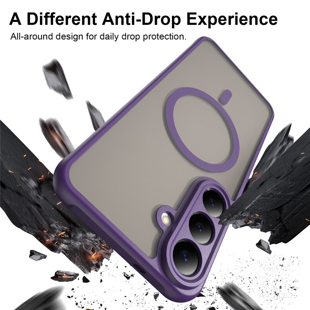 MagSafe Case for Samsung Galaxy S26 FE S741, Techsuit, HaloFrost II, Purple