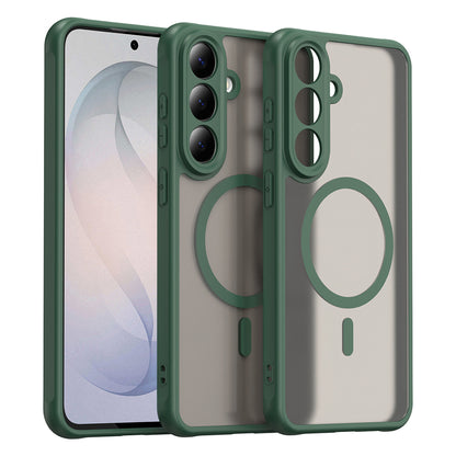 MagSafe Case for Samsung Galaxy S26 FE S741, Techsuit, HaloFrost II, Green