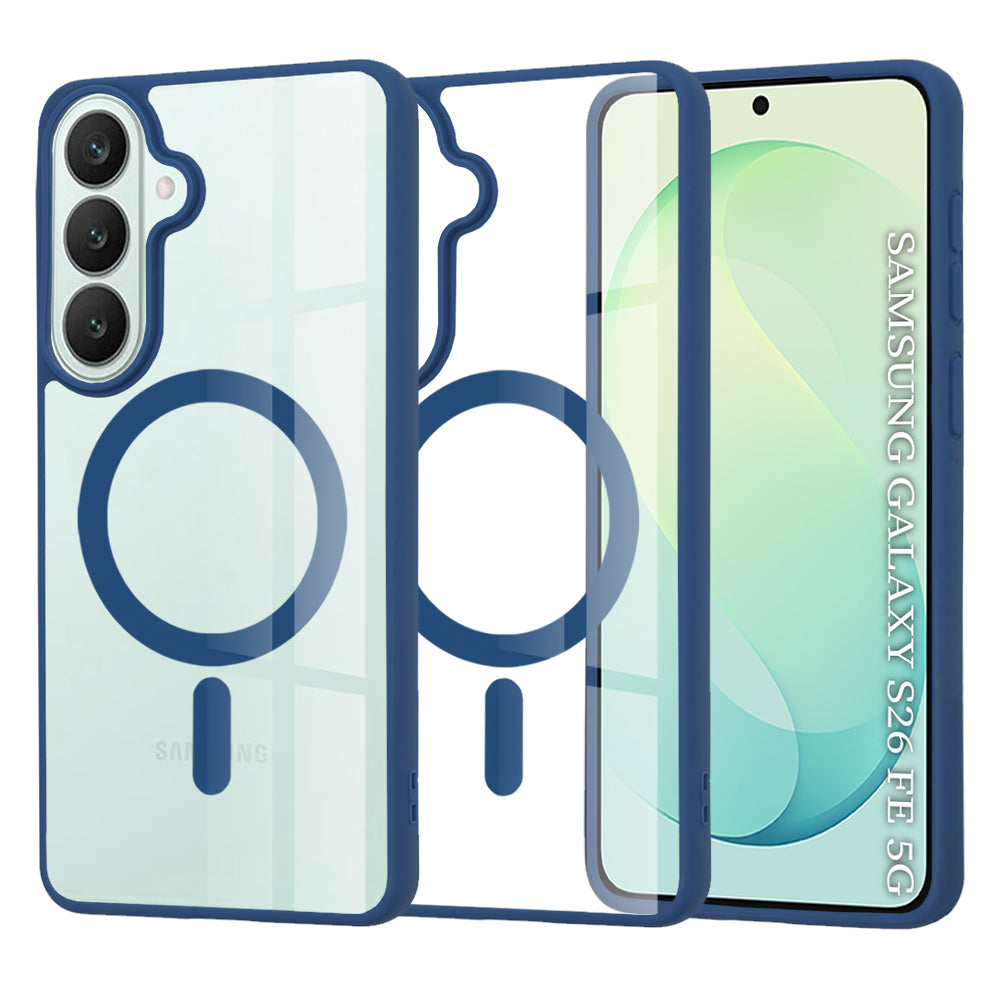 MagSafe Case for Samsung Galaxy S26 FE S741, Techsuit, Pro, Blue