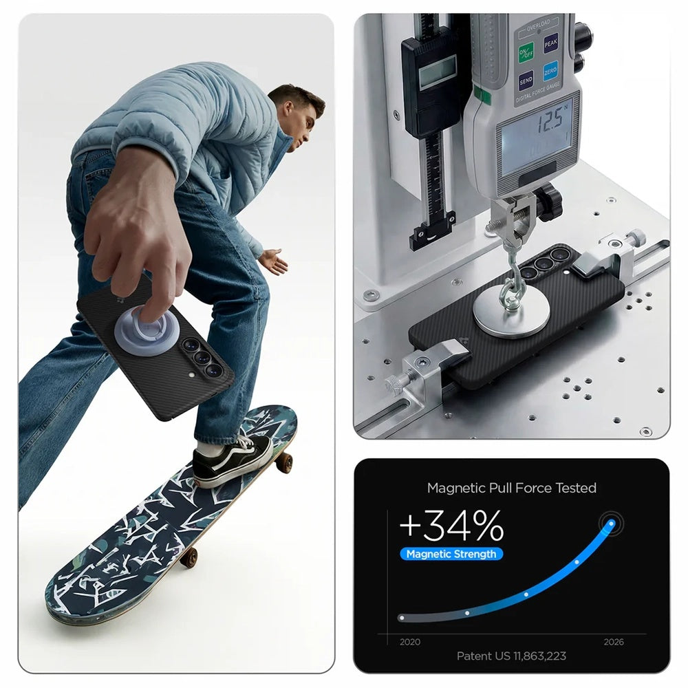 MagSafe Case for Samsung Galaxy S26 Plus S947, Spigen, Air Skin, Black