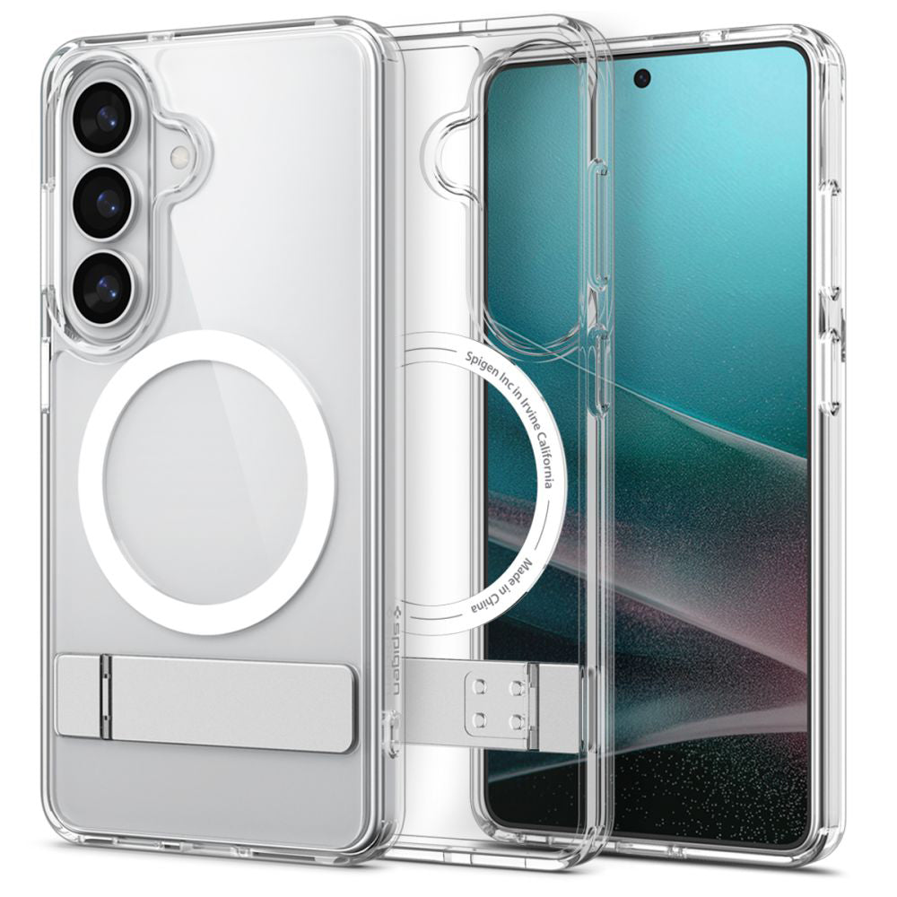 MagSafe Case for Samsung Galaxy S26 Plus S947, Spigen, Ultra Hybrid S, White Transparent ACS11050