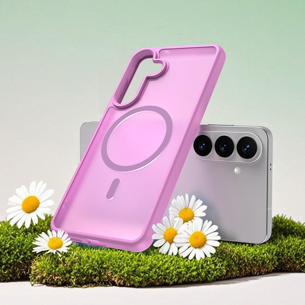 MagSafe Case for Samsung Galaxy S26 Plus, Techsuit, HaloFrost II, Pink