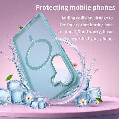 MagSafe Case for Samsung Galaxy S26 Plus, Techsuit, HaloFrost II, Light Green