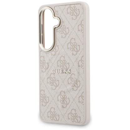 MagSafe Case for Samsung Galaxy S26 S942, Guess, 4G Embossed Ring, Pink Black