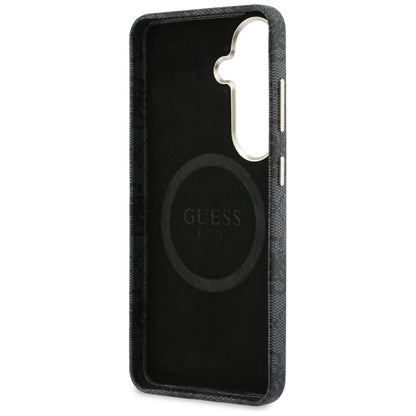 MagSafe Case for Samsung Galaxy S26 S942, Guess, 4G Triangle Logo, Black
