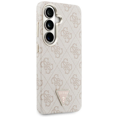 MagSafe Case for Samsung Galaxy S26 S942, Guess, 4G Triangle Logo, Pink