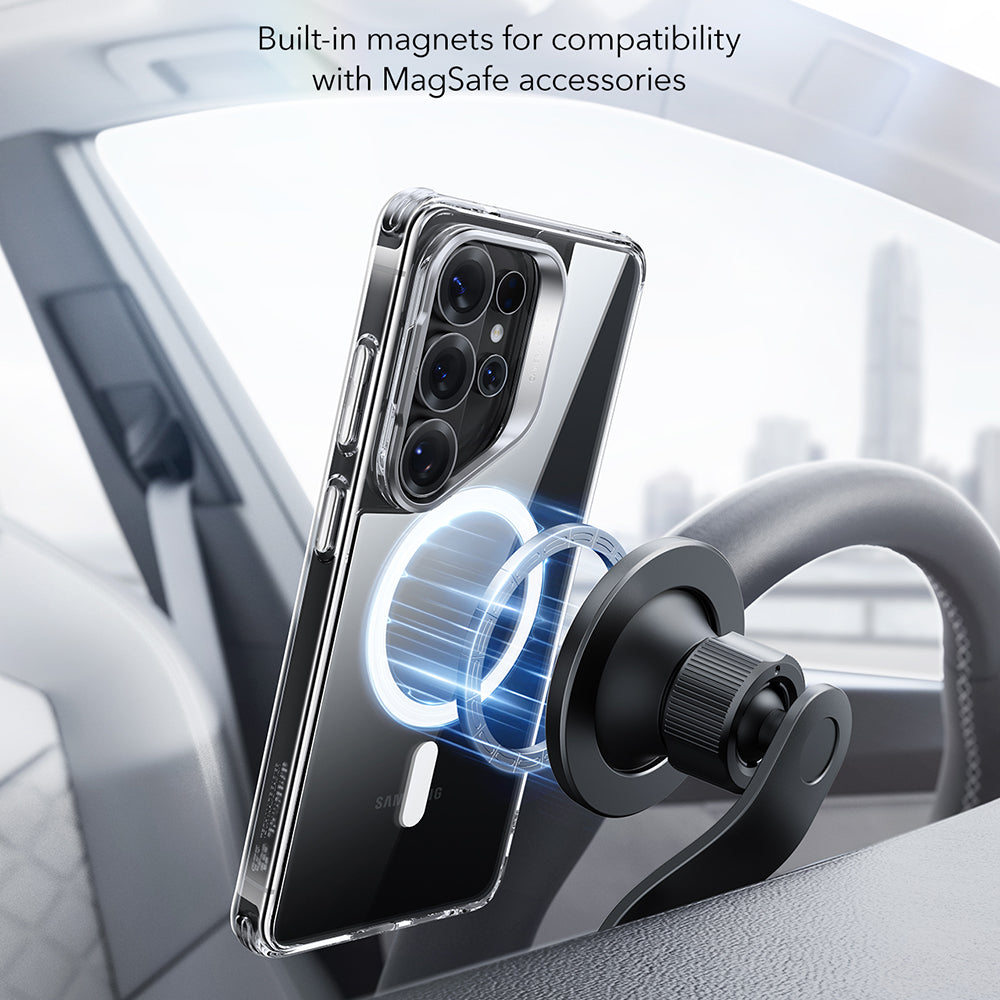 MagSafe Case for Samsung Galaxy S26 Ultra, ESR, Classic Hybrid Kickstand, Transparent