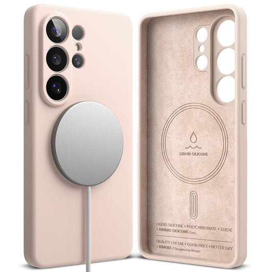 MagSafe Case for Samsung Galaxy S26 Ultra, Ringke, Silicone, Pink