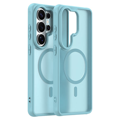 MagSafe Case for Samsung Galaxy S26 Ultra, Techsuit, HaloFrost II, Light Green