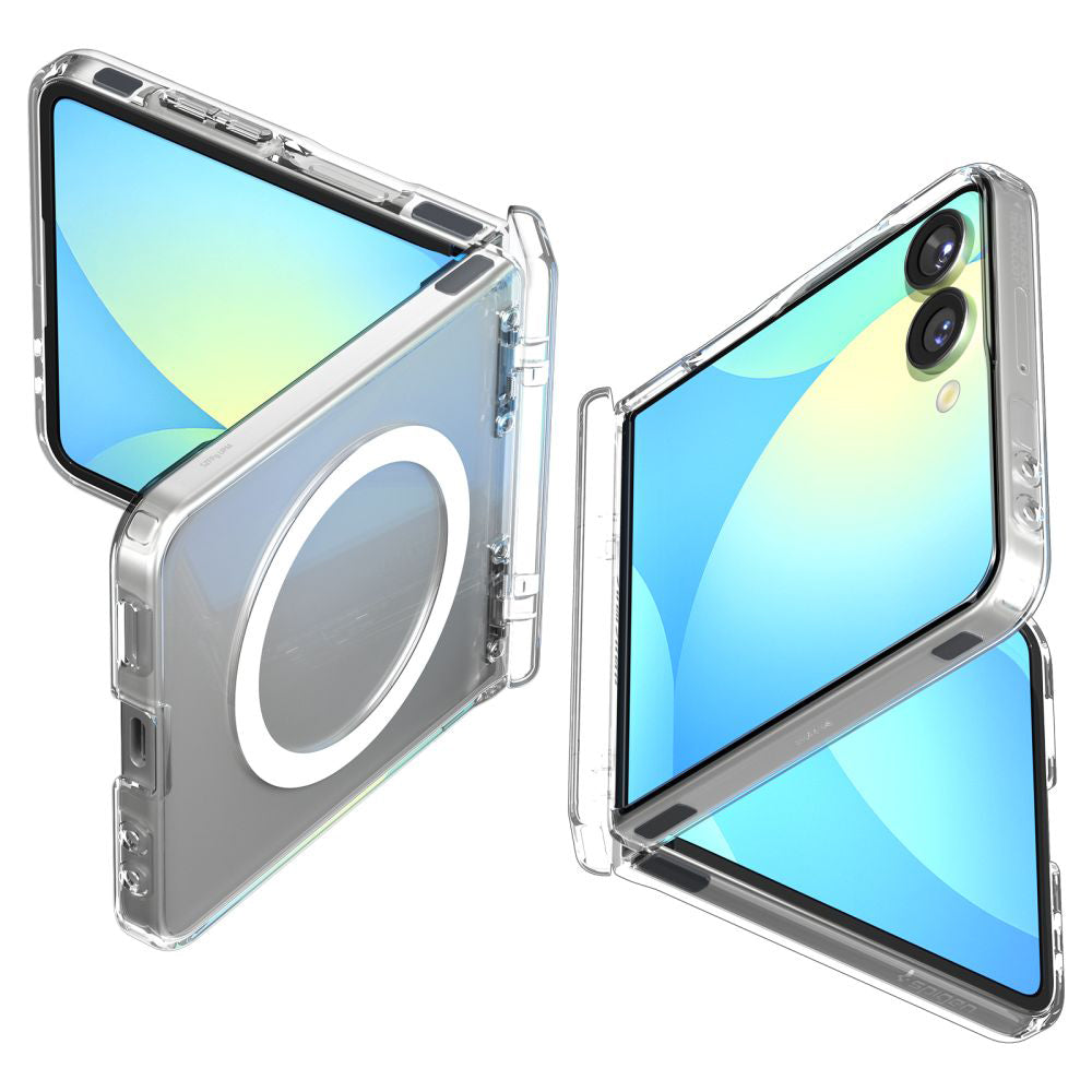 MagSafe Case for Samsung Galaxy Z Flip7 F766, Spigen, Ultra Hybrid Pro, Transparent ACS09559