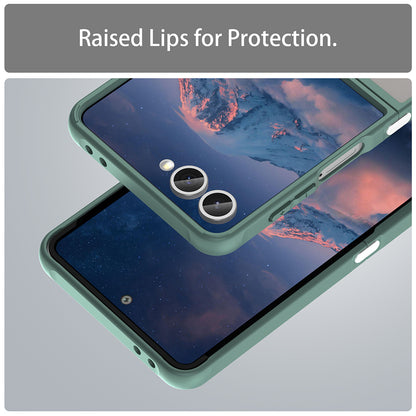 MagSafe Case for Samsung Galaxy Z Flip7 F766, Techsuit, HaloFrost II, Green