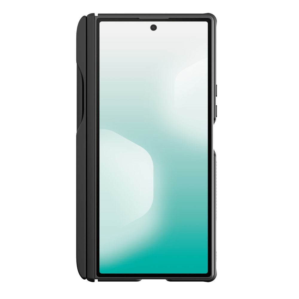 MagSafe Case for Samsung Galaxy Z Fold7 F966, Nillkin, CarboProp with Transparent Black Lens Cover and S-Pen Holder, Black