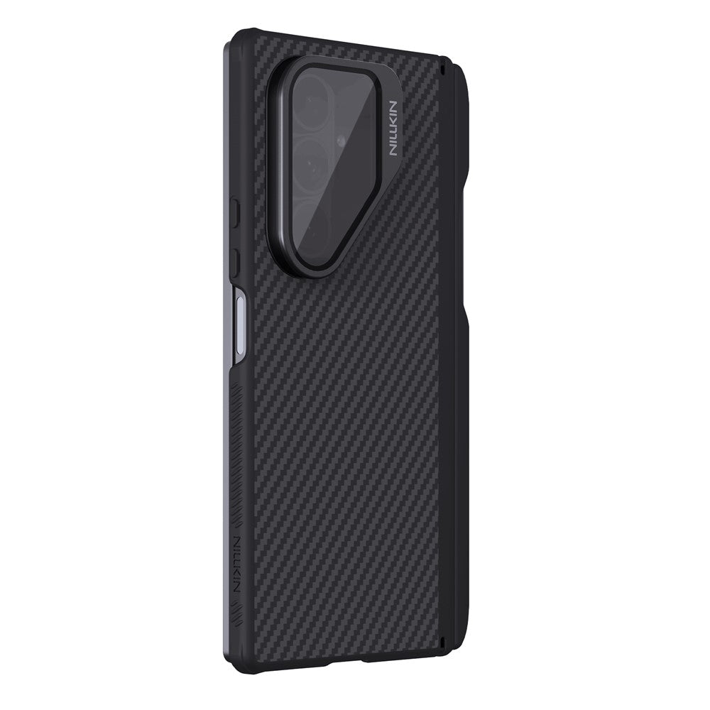 MagSafe Case for Samsung Galaxy Z Fold7 F966, Nillkin, CarboProp with Transparent Black Lens Cover and S-Pen Holder, Black