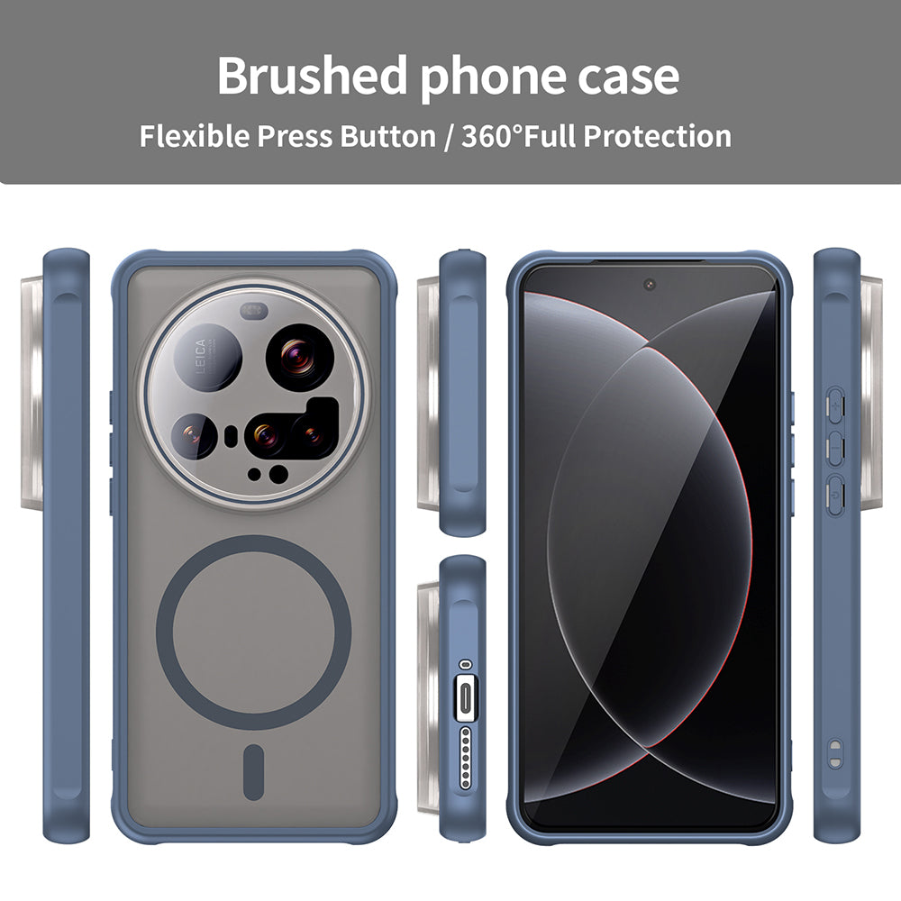 MagSafe Case for Xiaomi 15 Ultra, Techsuit, HaloFrost II, Navy Blue