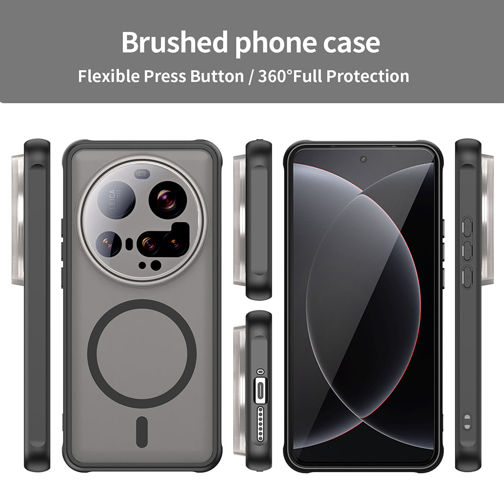 MagSafe Case for Xiaomi 15 Ultra, Techsuit, HaloFrost II, Black