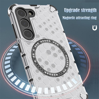 MagSafe Case for Xiaomi 15T Pro, Techsuit, HoneyComb Shield, Blue