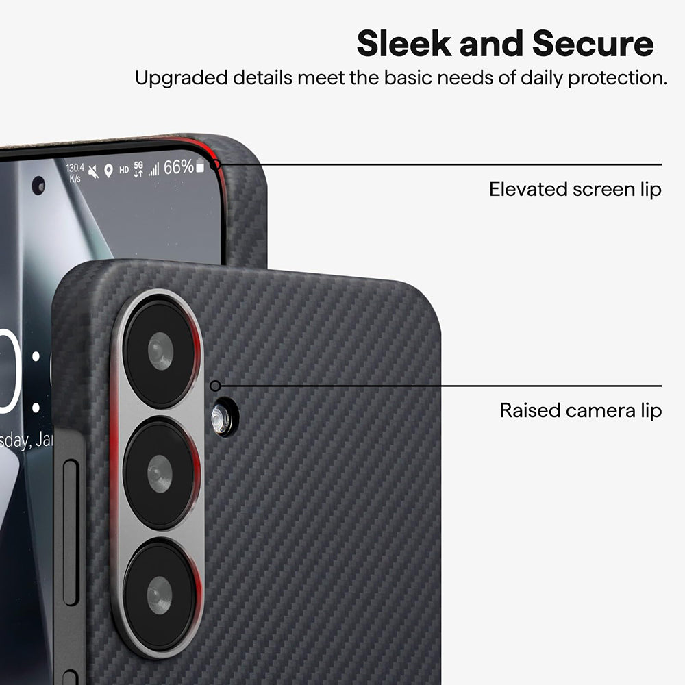 MagSafe Case for Xiaomi 17 Ultra, Techsuit, Aramid Fiber, Black