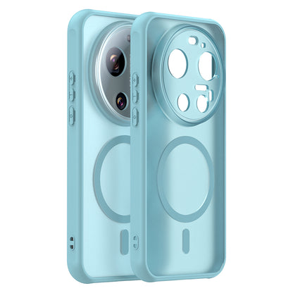 MagSafe Case for Xiaomi 17 Ultra, Techsuit, HaloFrost II, Light Green