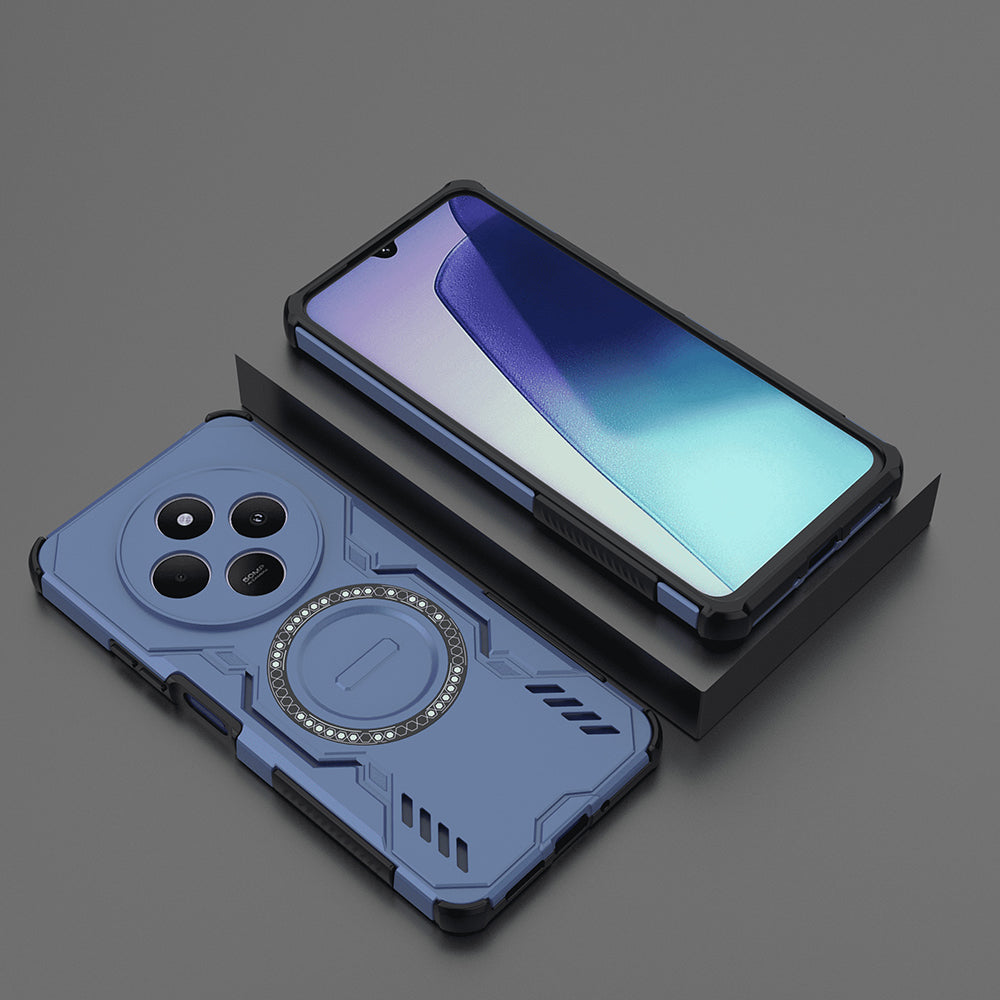 MagSafe Case for Xiaomi Poco C75 / Redmi 14C, Techsuit, ArmorMag, Blue