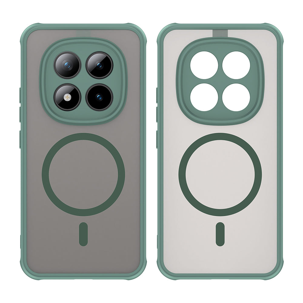 MagSafe Case for Xiaomi Poco M8 Pro / Redmi Note 15 Pro+ 5G, Techsuit, HaloFrost II, Green