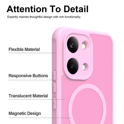 MagSafe Case for Xiaomi Poco X8 Pro Max, Techsuit, HaloFrost II, Pink