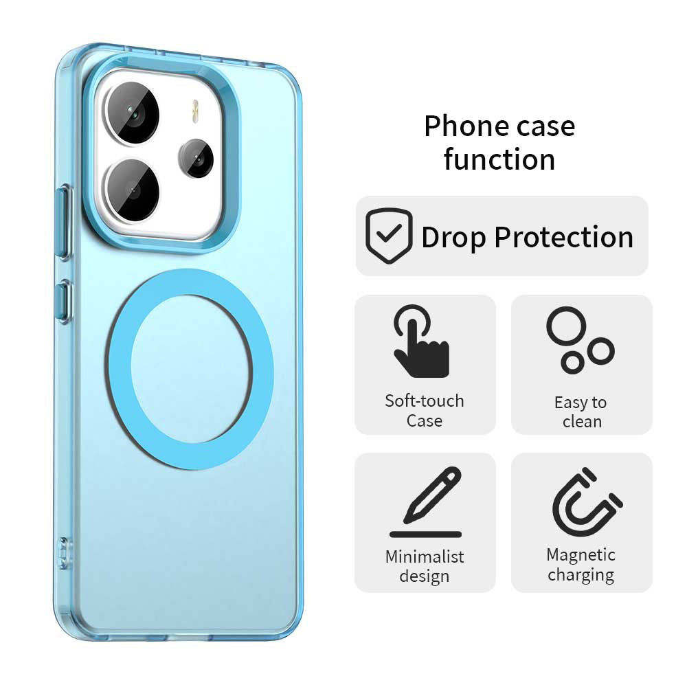 MagSafe Case for Xiaomi Redmi Note 14 5G, Techsuit, CandyCase, Blue