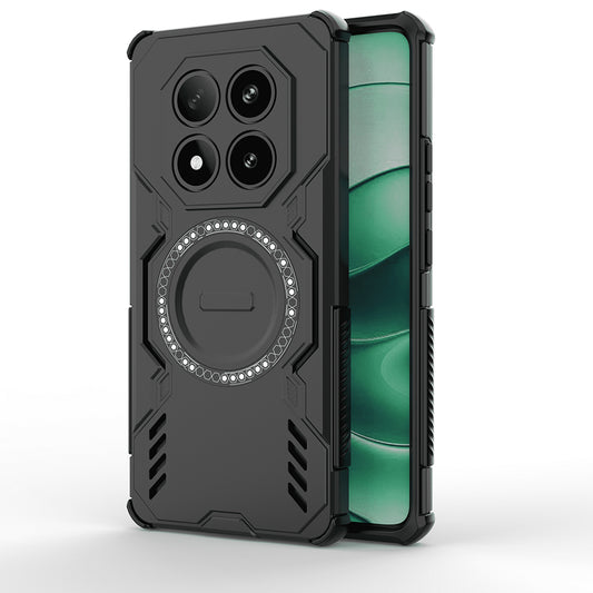 MagSafe Case for Xiaomi Redmi Note 14 Pro 4G, Techsuit, ArmorMag, Black